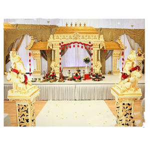 ผู้ผลิตชุดมณฑปแต่งงานแบบแมนดาป ดีไซน์โดยมานาวารี ชุดมณฑปแต่งงานแบบแมนดาป ดีไซน์ใหม่สไตล์อินเดียใต้ สำหรับตกแต่งงานอีเว้นท์ในสหรัฐอเมริกา - Product Image 1