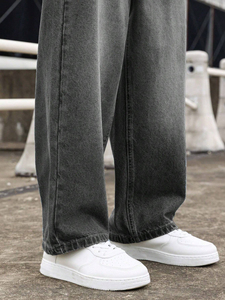 Fit Baggy High Quality Customized Fashion Denim Pants / Custom Plain Dyed Design Your Own <b>Jeans</b> Pant <b>for</b> <b>Men</b> - Product Image 6