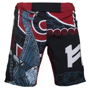 Short MMA personnalisé haute performance avec impression de personnages graphiques Short MMA à coupe longue imprimé par sublimation en vente - Product Image 6