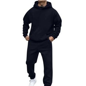 Sudadera con capucha bordada personalizada Traje personalizado Joggers Parejas Chándal personalizado - Product Image 5