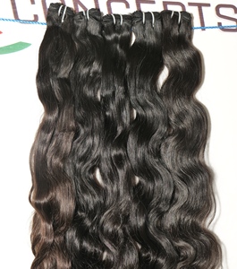 Vente en gros Extensions de cheveux Remy vierges 100% Paquet de vague de corps de couleur naturelle de Temple indien Loose Deep Style 8 pouces étiré - Product Image 5