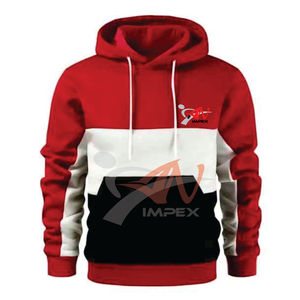 เสื้อฮู้ดดี้ฤดูหนาวคุณภาพสูงแบบสั่งทำพิเศษ  ลายปะติดปะต่อ  แบบสวมหัว  ระบายอากาศได้ดี  พร้อมปักโลโก้ตามสั่ง  แขนยาว สำหรับผู้ชาย - Product Image 4