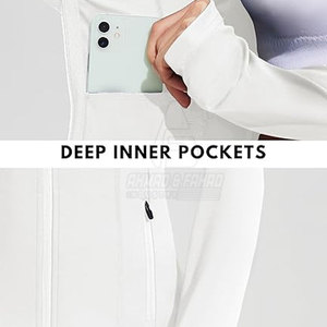 เสื้อแจ็คเก็ตกอล์ฟสำหรับผู้หญิงพร้อมปกตั้งและดีไซน์แบบถักเพื่อความสบาย อุ่น และประสิทธิภาพระหว่างการฝึกซ้อมกอล์ฟ - Product Image 2