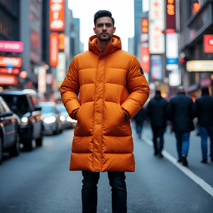 <b>Men's</b> Warm <b>Long</b> Puffer <b>Padded</b> <b>Coat</b> Winter Puffer Down <b>Coat</b> <b>Long</b> Jacket <b>Long</b> Sleeve Hooded <b>Long</b> Bobble Jackets Male - Product Image 5