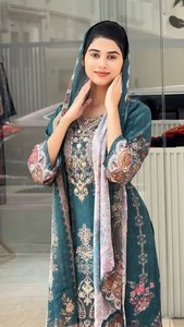 Nuevo lanzamiento: Traje pakistaní superpopular con dupatta para niñas, ideal para fiestas, festivales y bodas, salwar kameez. - Product Image 4
