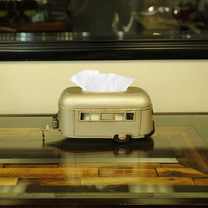 Caja decorativa para soporte de pañuelos de remolque para acampar 30.5L X 12,7 W X 11,4 H cm pintada para exhibición de oficina en casa o RV - Product Image 6