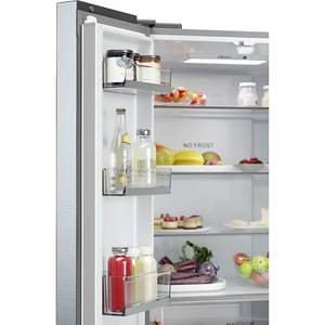 Refrigerador Combinado Haier HFR5719EWMG 190 de Acero Inoxidable Plateado, Eléctrico, Sin Escarcha, Portátil para Uso en Hoteles, Opciones para EE. UU. y Reino Unido - Product Image 3