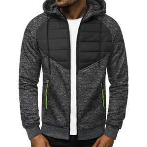 Nouveau sweat-shirt décontracté pour homme, veste à capuche zippée, cardigan à coutures pour homme - Product Image 6