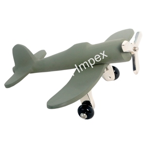 Artisanat en métal Modèle d'avion biplan Décor intérieur Modèles d'avion en aluminium moulé sous pression avec hélice Parfait pour l'artisanat de cadeaux - Product Image 5