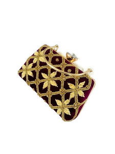 La mejor calidad para novias, boda, elegante, decorativo, con cuentas, trabajado a mano, bolsos de mano, monedero de noche ocasional para boda - Product Image 3