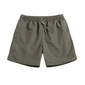 Pantalones cortos informales para hombre, tela Oxford sólida teñida lisa, ligera, cómoda, de secado rápido para actividades al aire libre de verano, uso diario - Product Image 1