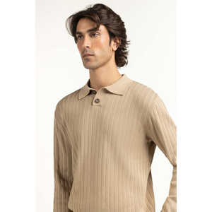 เสื้อสเวตเตอร์มีฮู้ดทรงปกติสำหรับผู้ชาย พร้อมซิปปิดตกแต่งด้วยกระดุม ลายพิมพ์ลายทาง เหมาะสำหรับฤดูใบไม้ผลิและฤดูใบไม้ร่วง - Product Image 3