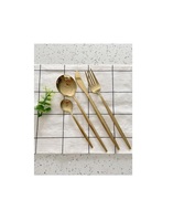 Ensemble de couverts classiques polyvalents en acier inoxydable, légers et écologiques, pour les buffets, les camions de restauration, les fêtes, les cuisines familiales