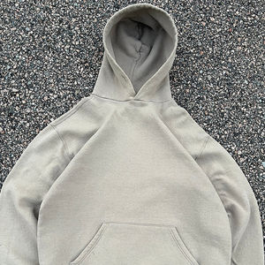 เสื้อฮู้ดดี้ผู้ชายสไตล์วินเทจผ้าฝ้ายฟอกสี ล้างสี ทรงโอเวอร์ไซส์ สำหรับฤดูใบไม้ร่วงและฤดูหนาว รับผลิตตามสั่ง พิมพ์โลโก้ได้ - Product Image 3