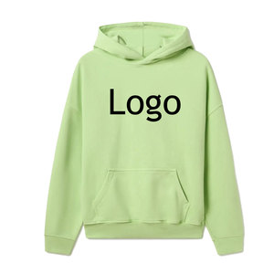 Sudaderas de talla grande con logotipo impreso personalizado para hombre con Sudadera con capucha de temporada de invierno con patrón sólido de algodón 100% hecha en Pakistán - Product Image 1