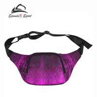 Sac banane à paillettes personnalisé, sac de taille écologique pour la danse et le cheerleading, sac lumineux très résistant
