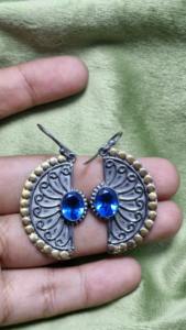 Boucles d'oreilles de luxe haut de gamme en argent sterling 925 avec pierre précieuse topaze bleue de Londres, bijoux à prix avantageux - Product Image 5