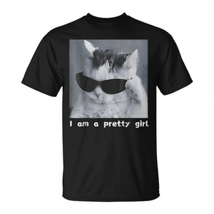 Camiseta con Diseño de Gato para Chicas, Prenda Atractiva para Amantes de los Gatos - Product Image 2