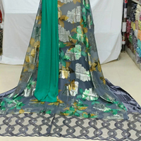 Ensemble Tissu Chiffon Faransawi Somali Dirac 100% Polyester Très Léger Tissé Robe Femme
