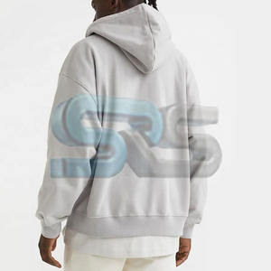 Sudadera con capucha para hombre de mezcla de algodón básico de última moda con logotipo personalizado estampado de soplo ropa de calle de bolsillo polar cálido de invierno de alta calidad - Product Image 3