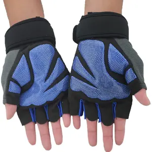 Gants de musculation en néoprène et cuir respirants et légers pour la vente en gros, avec logo personnalisé, pour la salle de sport - Product Image 4