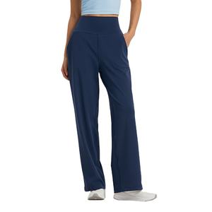 Nouveau style de pantalon de yoga taille haute avec effet ventre plat, pantalon évasé pour le sport et le fitness - Product Image 1