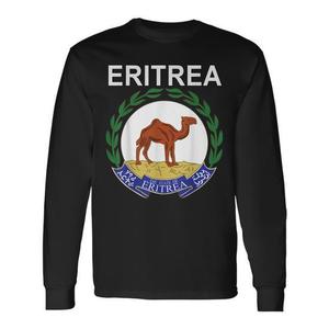 Camiseta de manga larga con emblema de identidad cultural de Eritrea - Product Image 1