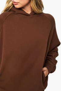 Sweat à capuche sur mesure en coton 100% 465 GSM, coupe ample, style streetwear hip-hop pour femme - Product Image 4