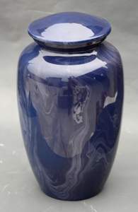 Adult Cremation Urns for Male/Female Funeral Urn for Human Ashes Decorative Urns for Ashes Large <b>Keepsake</b> <b>Box</b> (D Blue) - Product Image 5