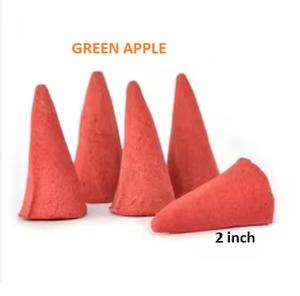 Cônes d'encens de pomme verte naturelle, fourniture en gros de cônes d'encens de meilleure marque (rouge) - Product Image 1