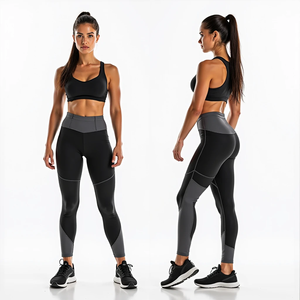 Conjunto Deportivo de Yoga sin Costuras para Mujer con Sujetador Deportivo y Leggings, Hecho para Otoño e Invierno, Cómodo y Transpirable - Product Image 3