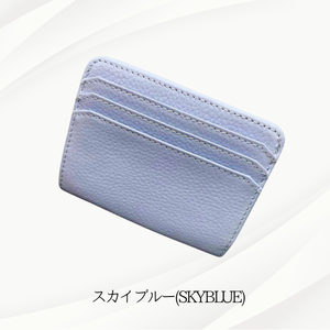 กระเป๋าใส่บัตรหนังวัวแท้ขนาดเล็ก พร้อมกระดุมปิด ช่องใส่เหรียญ รุ่น TFN-006 ซับในโพลีเอสเตอร์ - Product Image 6