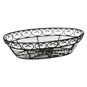 Panier à pain en fil métallique décoratif en fer Panier à pain à desserts avec conception de poinçonnage en bande - Product Image 6