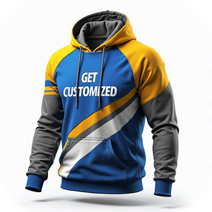 Sudaderas con Estampado Personalizado para Hombre, Básicas de Algodón Combinado, Estilo Holgado, Sublimadas, Ropa Urbana, Duraderas, Casuales, Estilo Pullover - Product Image 3