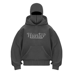 Dernière collection 2025 : Blouson à capuche zippé personnalisé avec logo, style streetwear homme, haute qualité, pour l'extérieur et l'hiver - Product Image 3