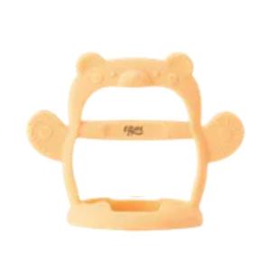 Anneau de dentition pour bébé en forme d'ours en silicone platine Anneau de dentition attaché au poignet de qualité alimentaire pour les petits adultes! - Product Image 3