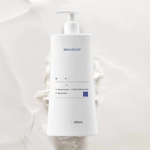 โลชั่นบำรุงผิวกายผสมนิโคตินาไมด์และกรดผลไม้ ขนาด 400 มล. สีเบจอ่อน สำหรับใช้ทุกวัน เหมาะสำหรับผู้ชายและผู้หญิงในฤดูใบไม้ร่วงและฤดูหนาว ช่วยเพิ่มความชุ่มชื้น - Product Image 1