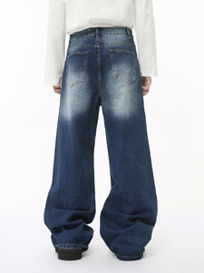 กางเกงยีนส์ขาตรงสำหรับผู้ชาย, กางเกงยีนส์ขาตรงสไตล์ย้อนยุคทันสมัย - Product Image 4