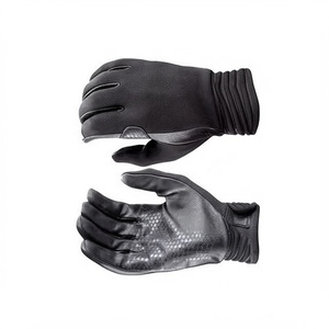 Black Tactical <b>Gloves</b> Driving Goatskin Full Palm Safety <b>Touchscreen</b> Non Slip <b>Gloves</b> - Product Image 6