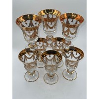 Gobelet Moderne Vintage à Prix Réduit en Laiton Soufflé à la Main, Plaqué Or 24 carats, Luxe Élégant, Long Pied, Personnalisable, Écologique, Durable