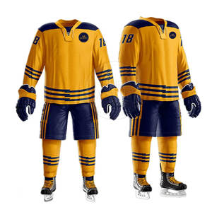 Conjuntos de Uniformes de Hockey sobre Hielo para Hombre, Cómodos, Hechos en Pakistán, 100% Poliéster, de Alta Calidad, Secado Rápido, Transpirables y Ecológicos - Product Image 5