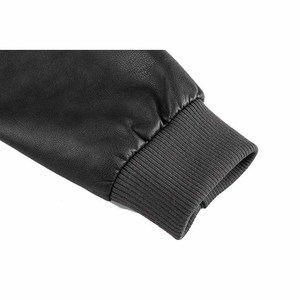 Vendedor superior transpirable a prueba de viento invierno cálido chaqueta de cuero para hombre cuello alto personalizable estilo de calle precio razonable - Product Image 6