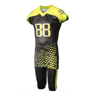 Maillot de football américain personnalisé avec nom d'équipe, uniforme de haute qualité, 100% polyester, manches courtes, vente en gros - Product Image 5