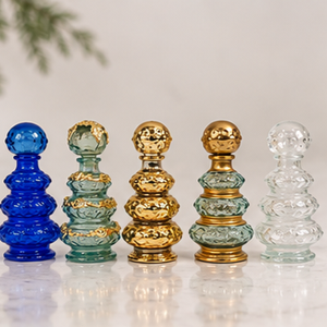 Ornements de Noël en verre de luxe avec décoration en métal doré, décorations artisanales pour la maison, objets de collection pour la décoration de Noël - Product Image 2