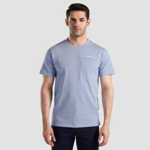 เสื้อยืดออกกำลังกาย Power Move Gym สีฟ้า 100% ผ้าคอตตอนเจอร์ซีย์ ดรายฟิต 280 กรัม พิมพ์ลายซิลค์สกรีน รุ่น T-Shirts - Product Image 2