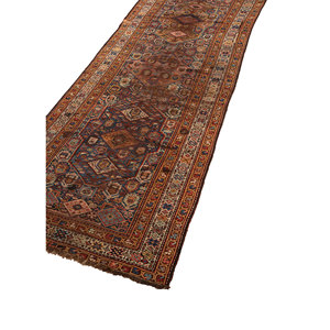 Tapis en laine noué à la main Aalam Blue Paem-1363 avec motif médaillon pour usage domestique - Product Image 2