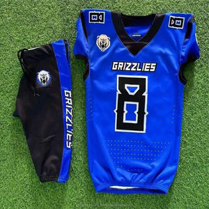 Maillot de football américain personnalisé grande taille à manches courtes pour l'été, en sergé, vente en gros d'usine, haute qualité - Product Image 1