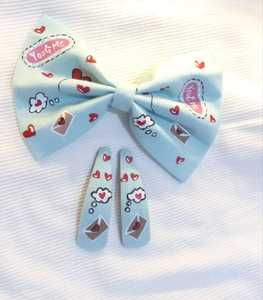 Pinces à cheveux et nœuds à cheveux en tissu de lin peints à la main sur mesure, idéales pour la revente de magasins d'accessoires de cheveux - Product Image 4