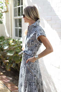 Été Imprimé Longueur Genou Personnaliser Imprimé Manches Courtes Fait Main Occasion Porter Long Maxi - Product Image 5