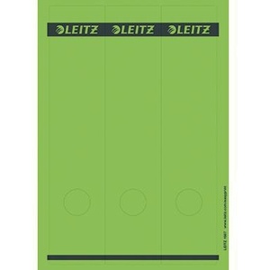 LEITZ Self-Adhesive Wide/Long Binder Spine Label 75 Green Labels/Pack 61.5 X 285mm (W X H) Finger Hole <b>File</b> <b>Folder</b> Accessory - Product Image 1